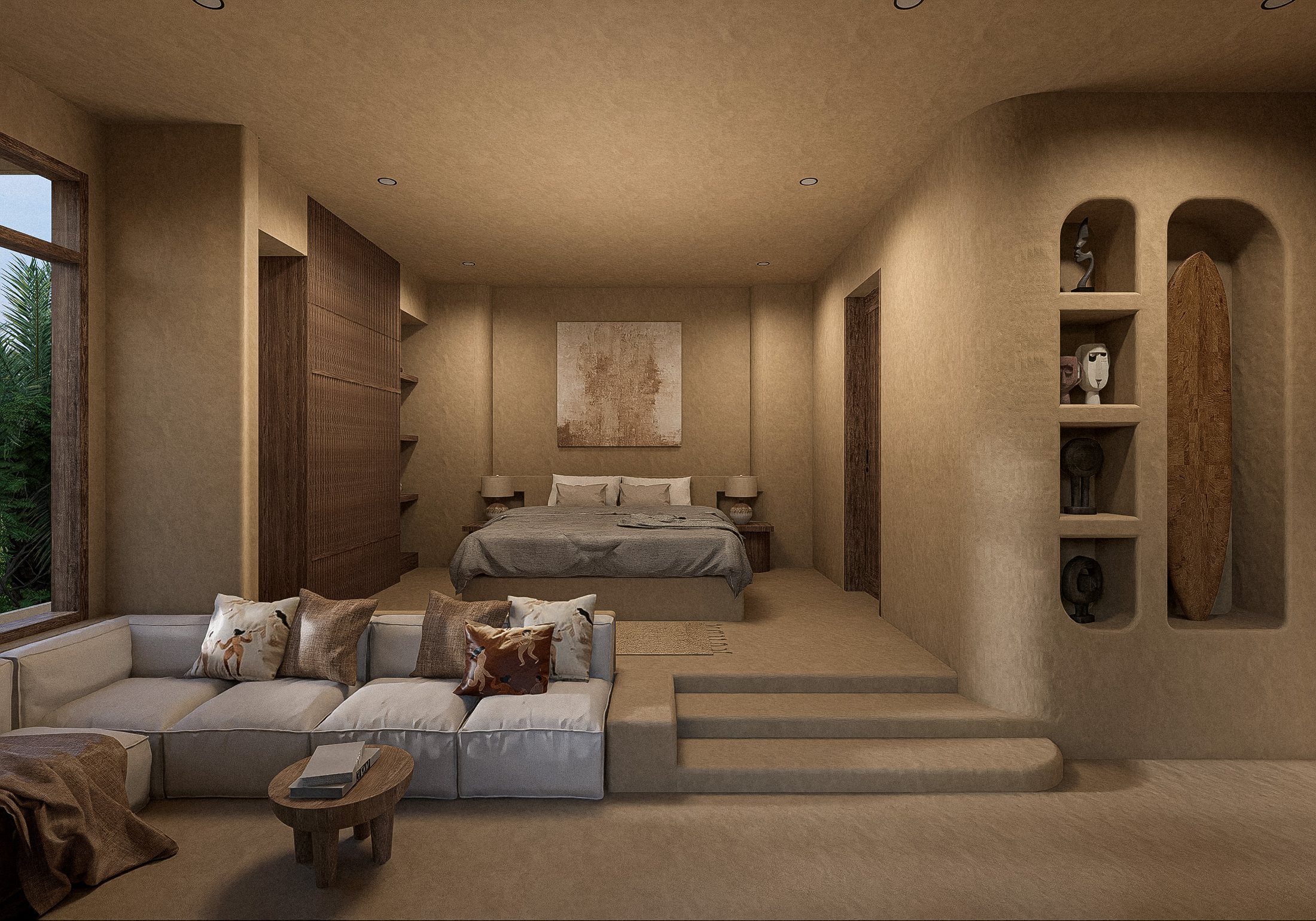 Two bedroom villa living room