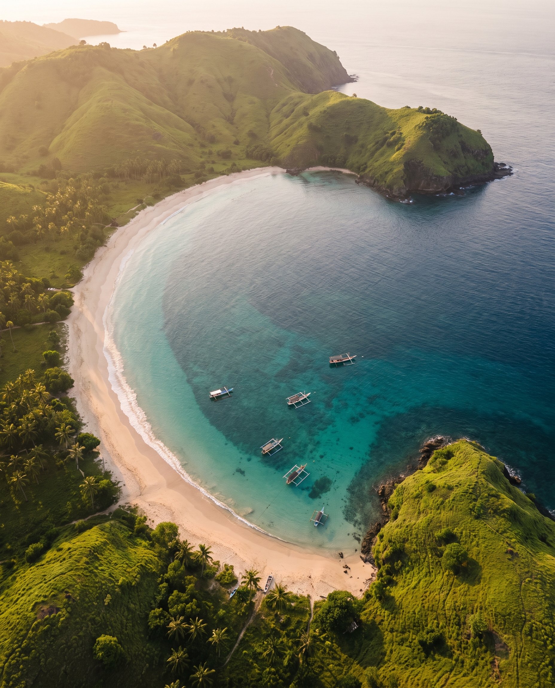 A bay on Lombok's south coast